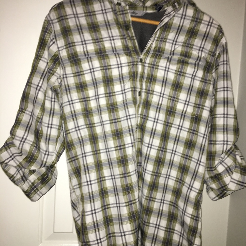 Green Checkered Button Up
